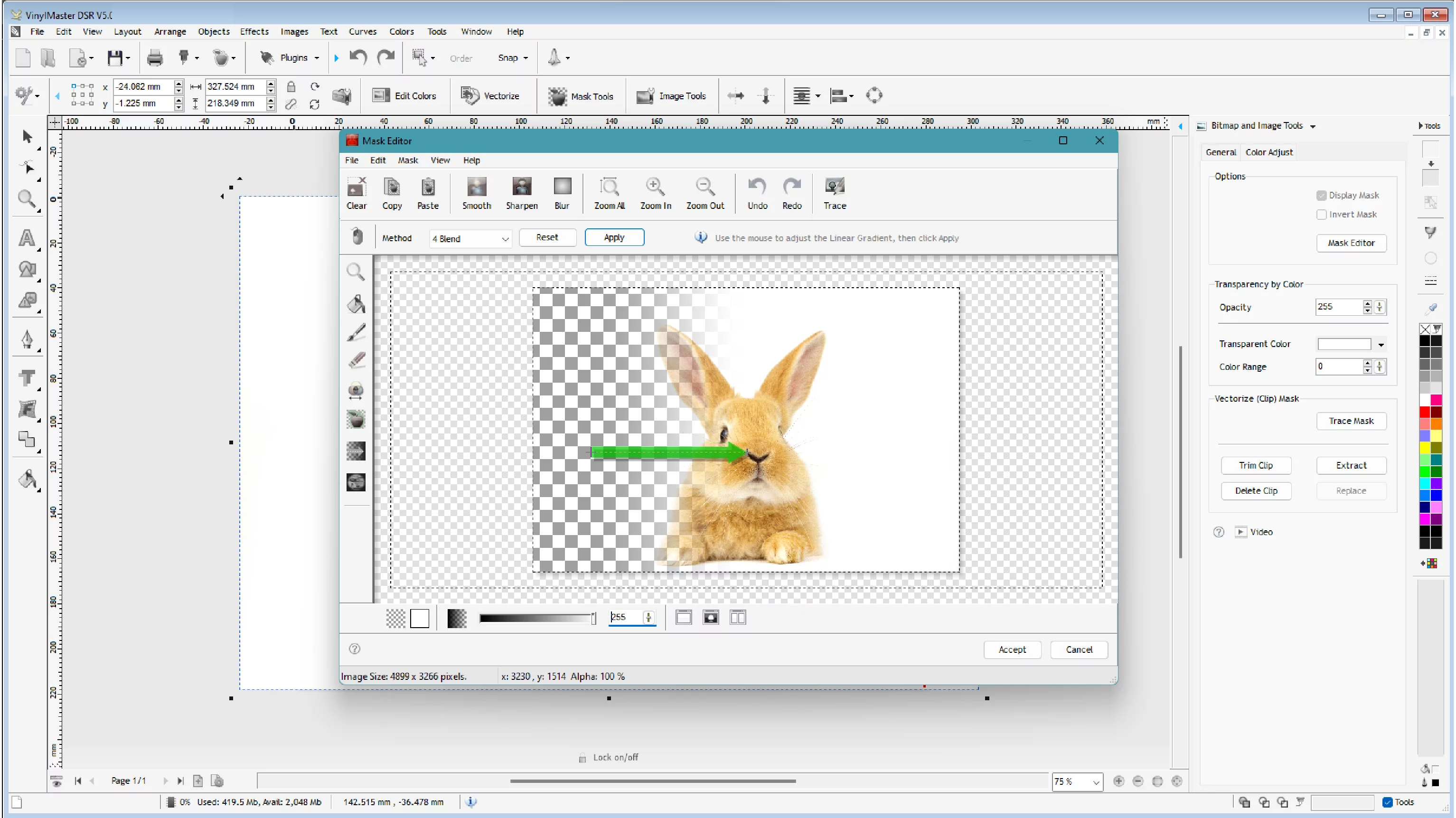 Linear Gradient (Transparency Tool) – screenshot 1