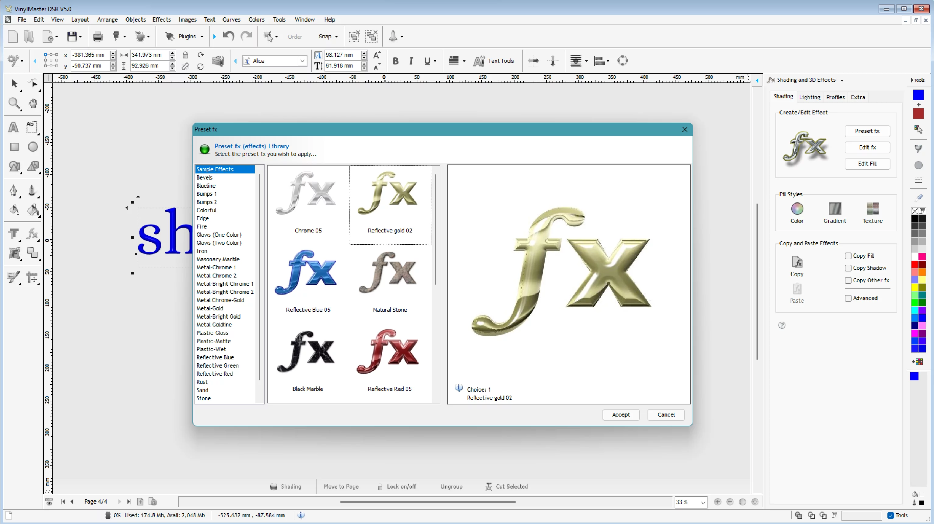 Shading Presets – screenshot 1
